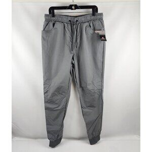 Southpole Pants Mens Large Quick Dry Basic Tech Woven Nylon Jogger Gray NWT